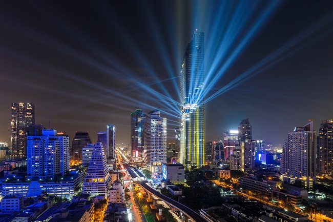 MahaNakhon lightshow