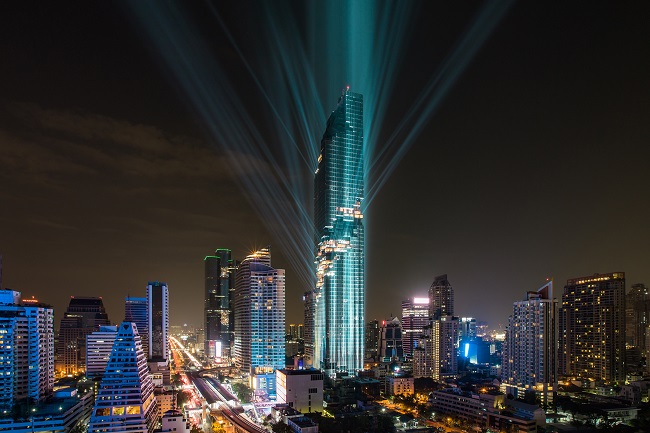 MahaNakhon lightshow