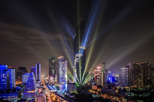 MahaNakhon lightshow
