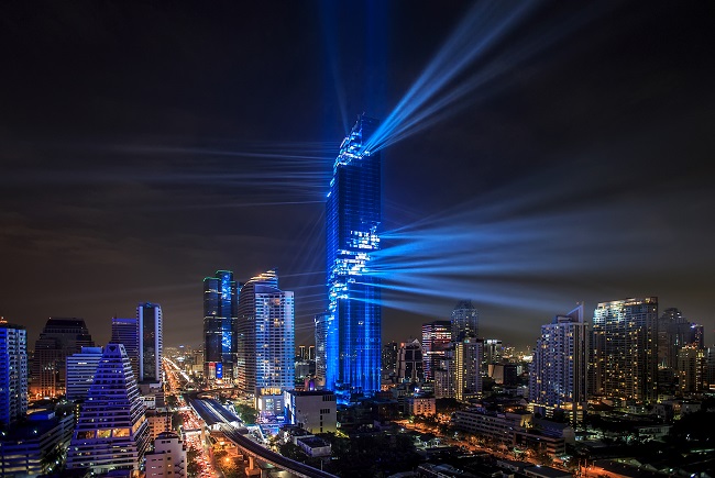 MahaNakhon lightshow