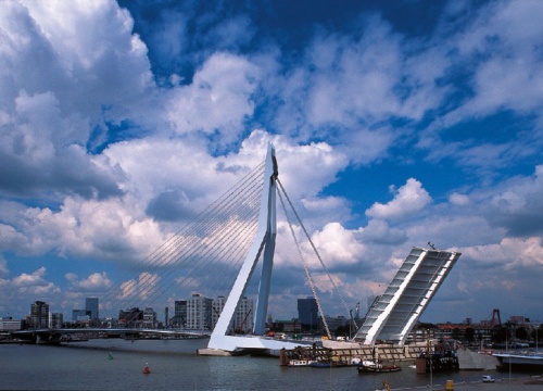 Erasmusbrug, ontwerp door Ben van Berkel.