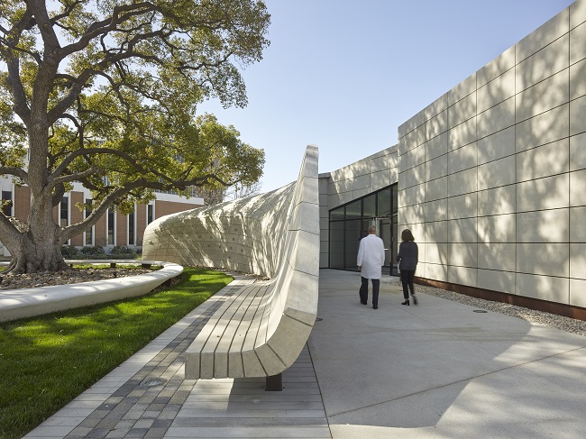 Kaplan Family Pavilion zij-aanzicht.