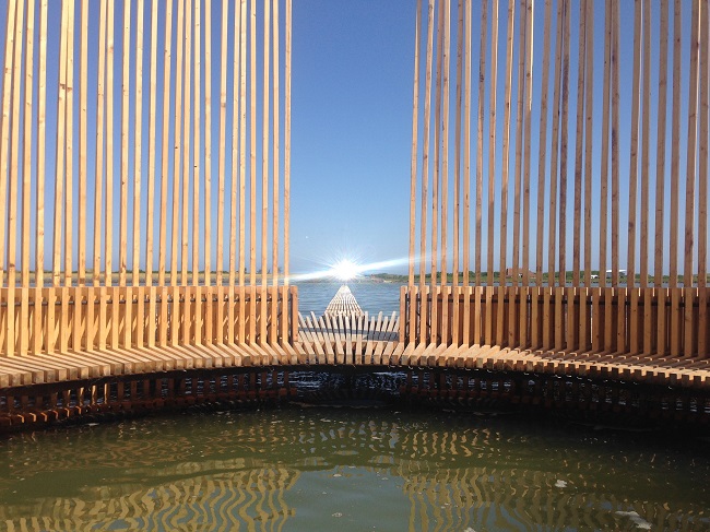 Kunstwerk Drie Streken op Terschelling
