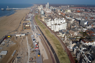 Eerste km boulevard Scheveningen open