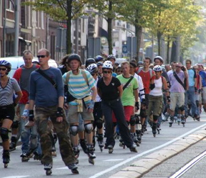 Skaten voor een schoon Vondelpark 