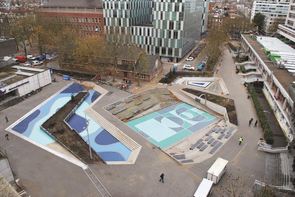 Benthemplein in Rotterdam een bijzonder waterplein