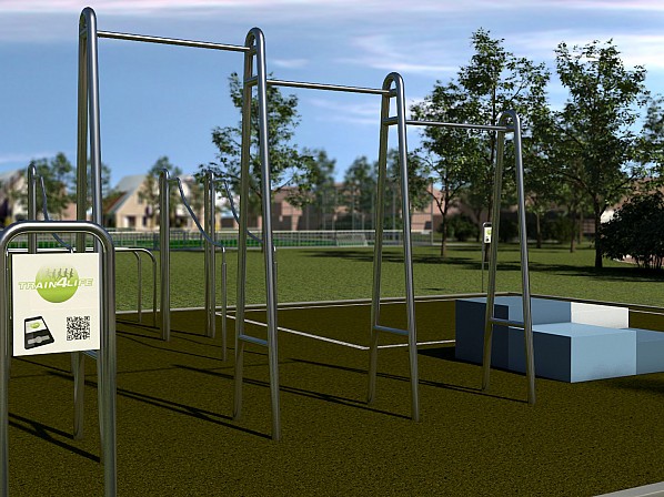 Train4Life-fitplein in Lisse